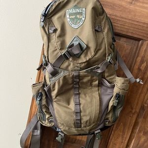 Olive green Maine warden day pack